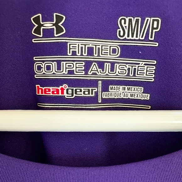 Under Armor Purple HeatGear fitted long sleeve t-shirt,  - EXCELLENT condition! - Picture 3 of 4